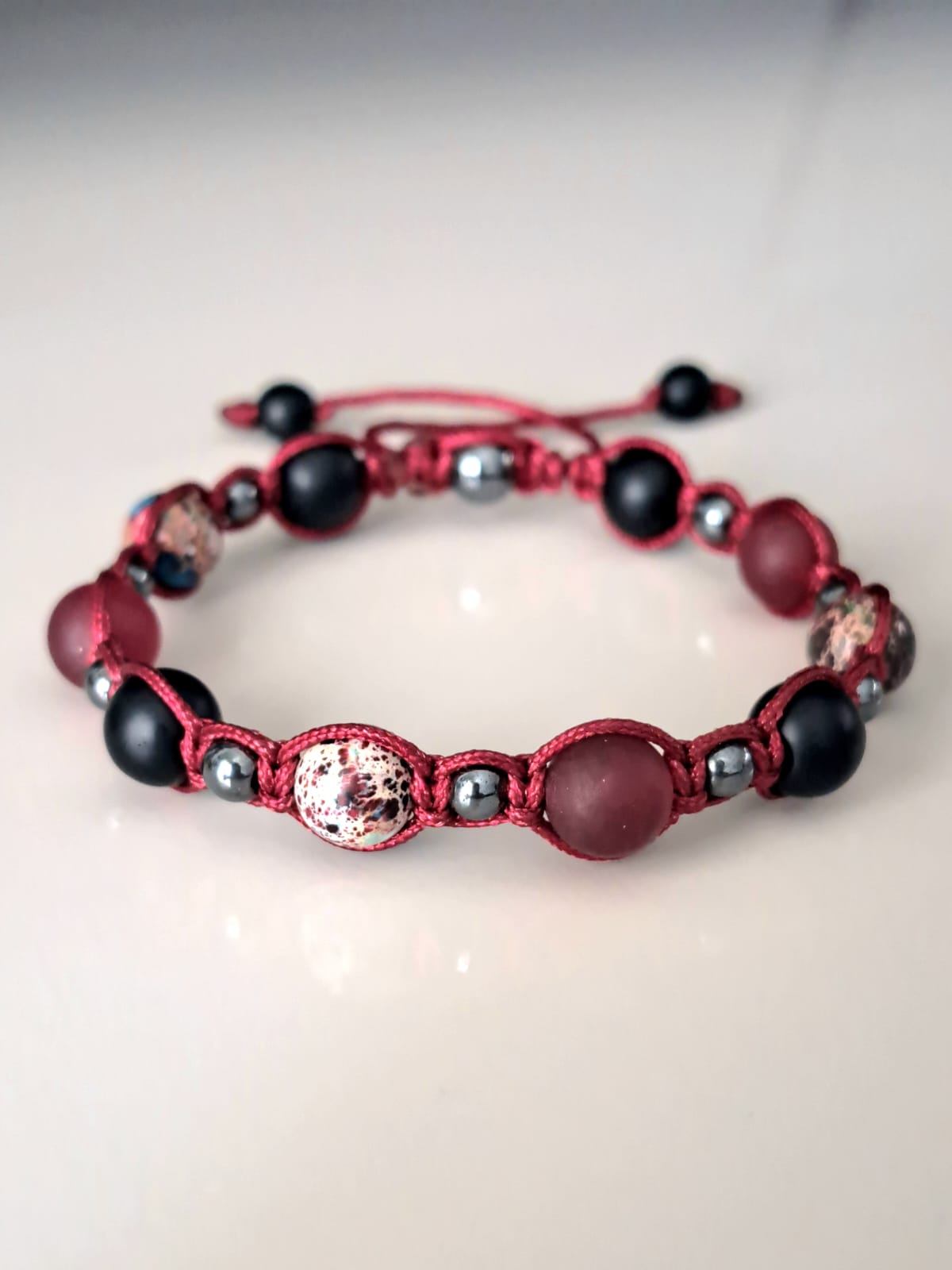 Pulsera Fuerza Carmesí